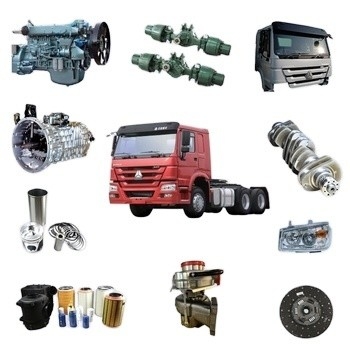 Εξαρτήματα βαρέων φορτηγών 10 τροχών SINOTRUK HOWO Εξαρτήματα φορτηγών HOWO 371 375 Εξαρτήματα φορτηγών απορριμμάτων